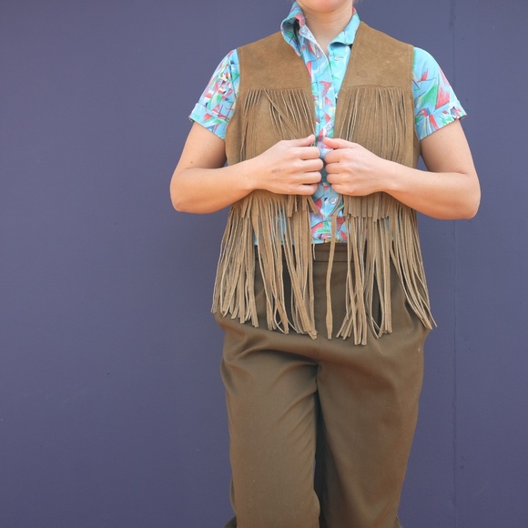 TREGOS WESTWEAR suede fringe vest - Picture 2 of 6